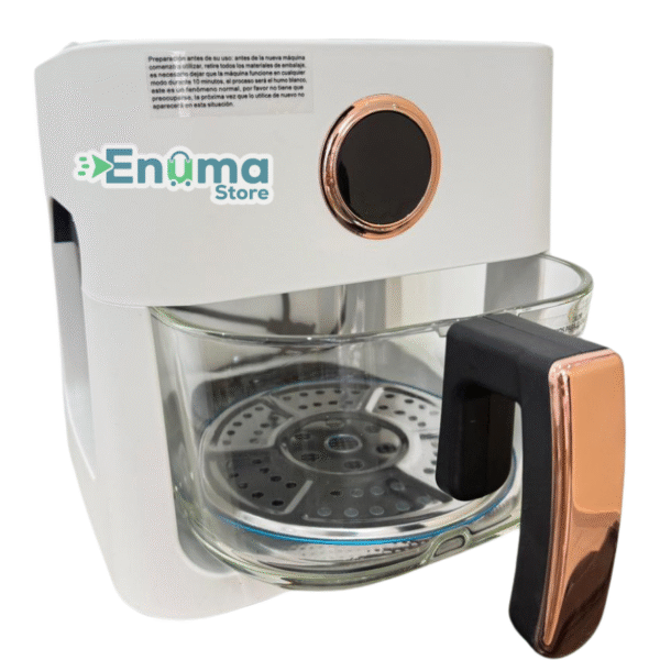 27 Freidora 4 Litros Con Recipiente En Vidrio Templado Ref: QL-02