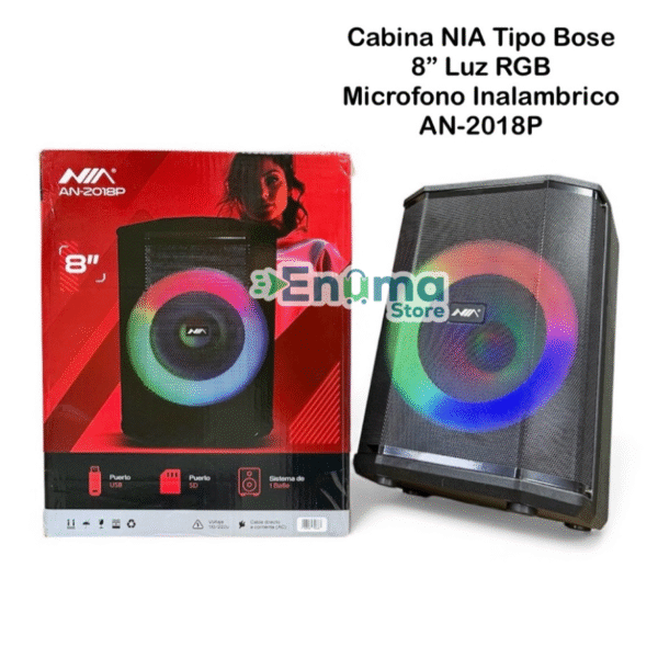 Cabina NIA 8” Tipo Bose Con Microfono Inalambrico Ref: AN-2018P
